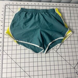 Girls medium Teal and Yellow ‎ Nike Athletic Shorts